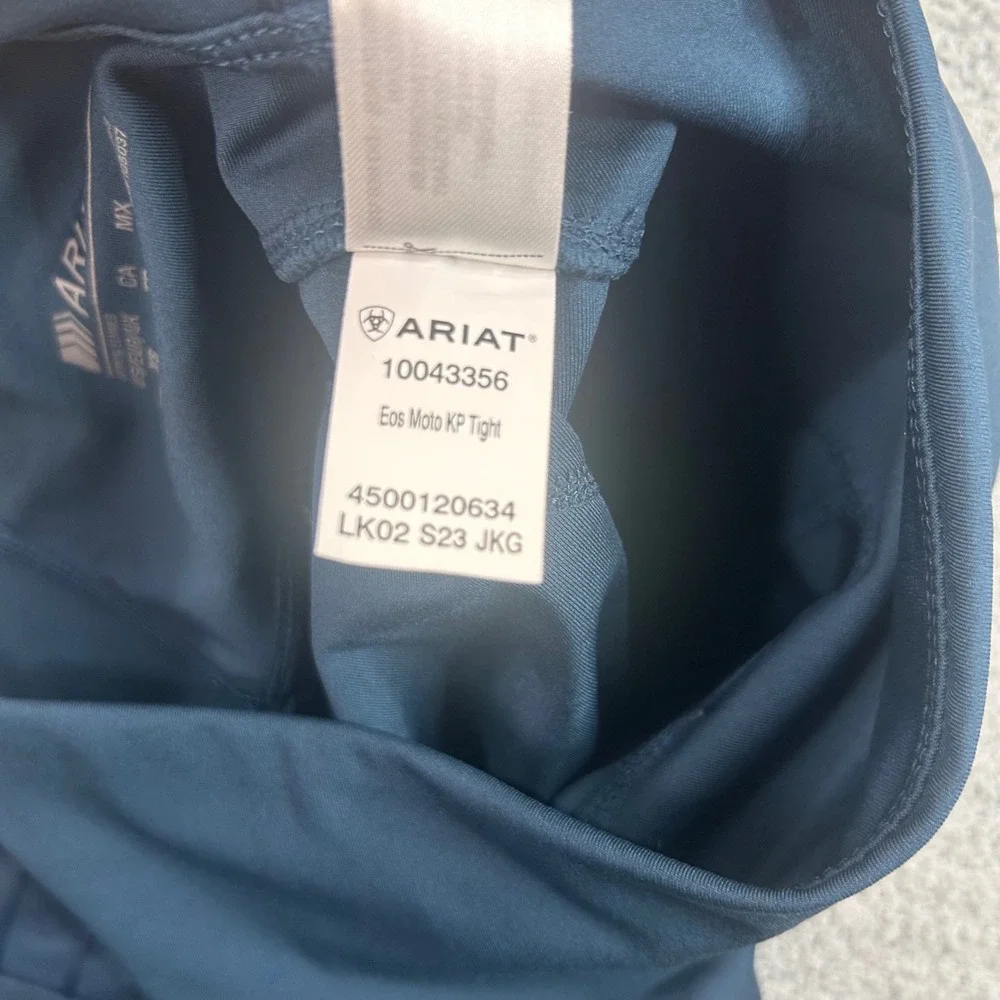 Ariat Eos Moto KP Tight Equestrian Riding Leggings Navy Blue XS Horse Moto Sport